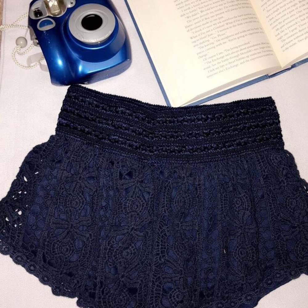 Navy blue lounge short shorts from Rue21